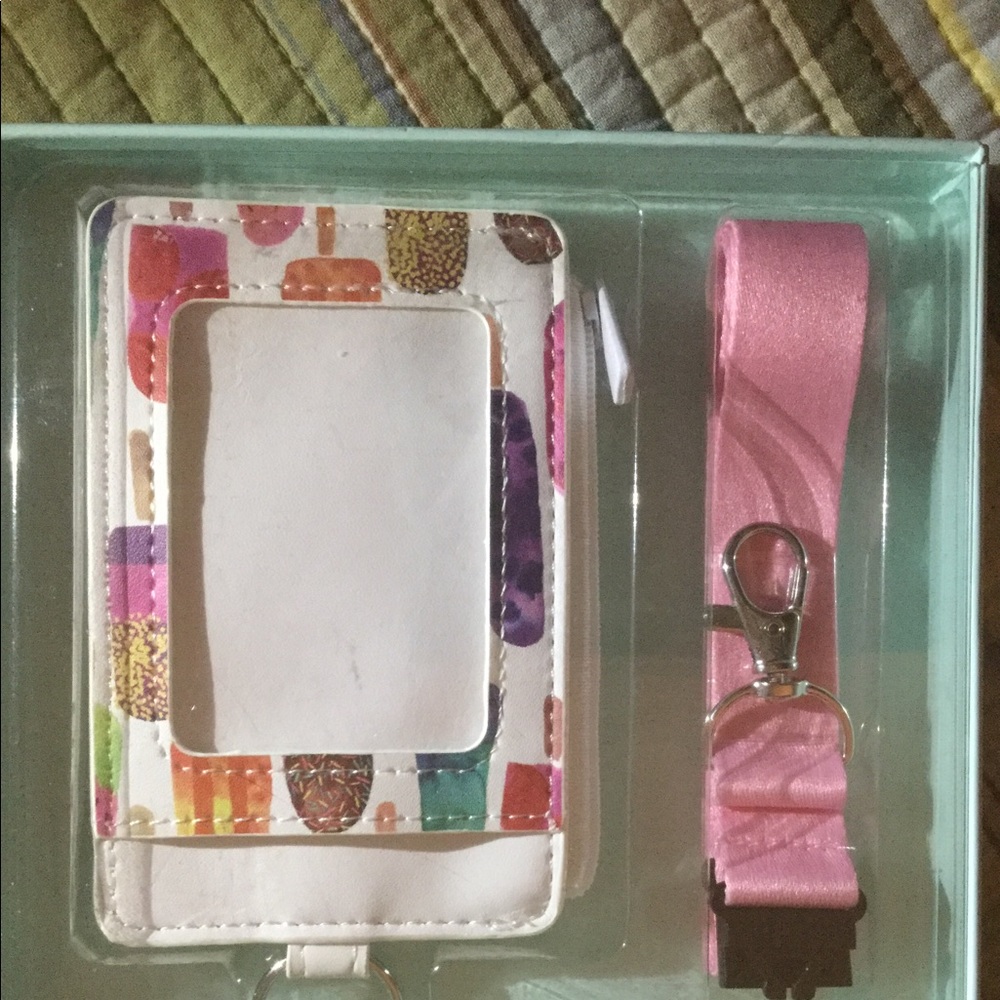 Multi color Id holder, change, credit card zipper